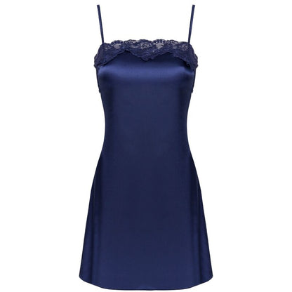 LIVCO CORSETTI FASHION - JACQUELINE LC 90249 MORGENKÅPE + SKJORTE + TRUSE MARINEBLÅ L/XL