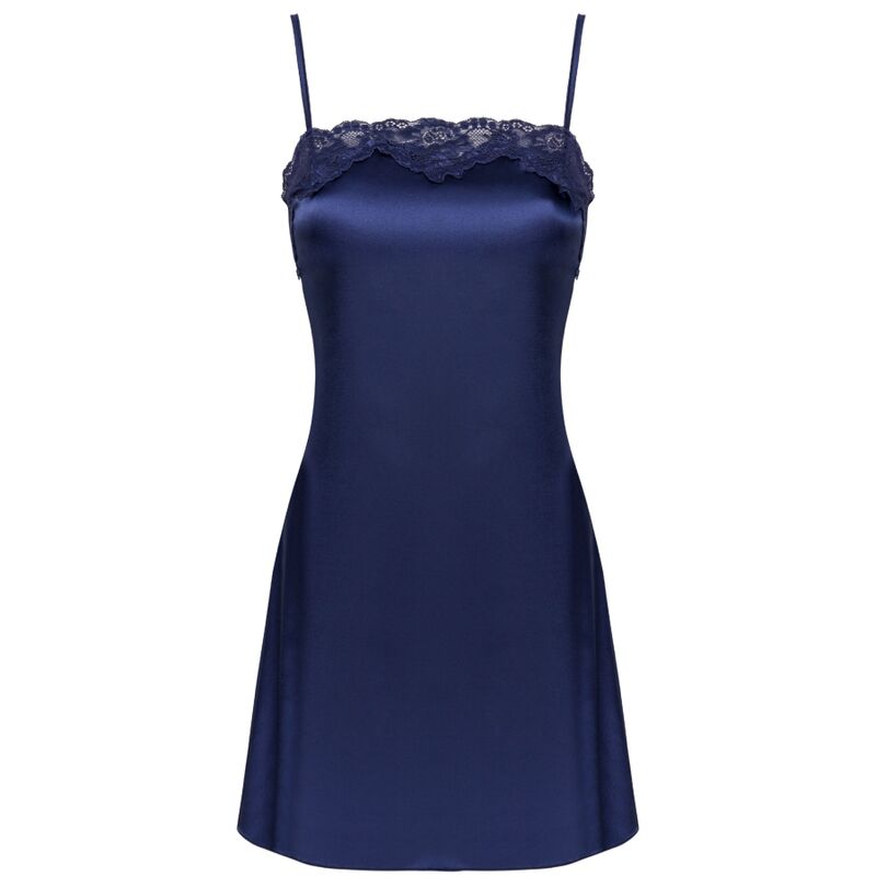 LIVCO CORSETTI FASHION - JACQUELINE LC 90249 MORGENKÅPE + SKJORTE + TRUSE MARINEBLÅ L/XL