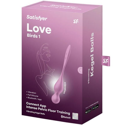 SATISFYER - LOVE BIRDS VIBRERENDE KEGELBALLER ROSA
