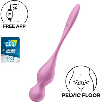 SATISFYER - LOVE BIRDS VIBRERENDE KEGELBALLER ROSA