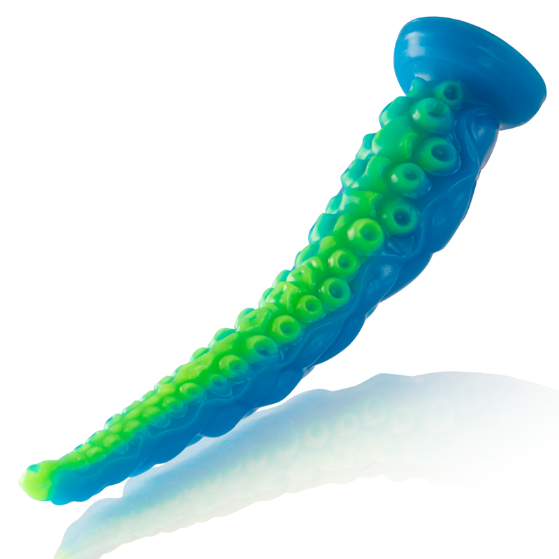 EPIC - SCYLLA FLUORESCENTERENDE TYNN TENTAKEL DILDO STOR STØRRELSE