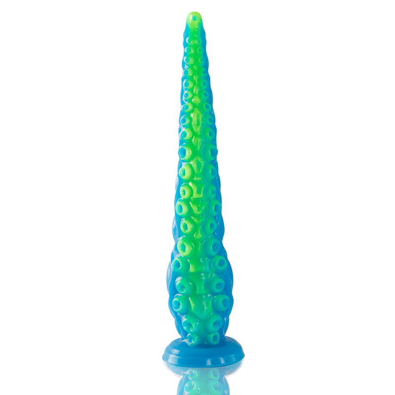 EPIC - SCYLLA FLUORESCENTERENDE TYNN TENTAKEL DILDO STOR STØRRELSE