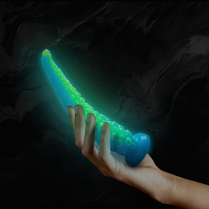 EPIC - SCYLLA FLUORESCENTERENDE TYNN TENTAKEL DILDO LITEN STØRRELSE