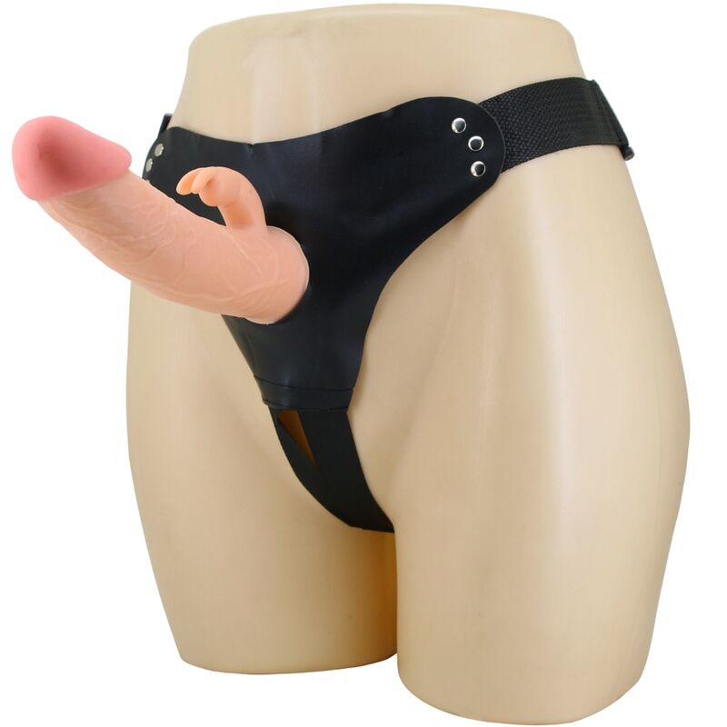 PRETTY LOVE - MAVIS HARNESS UNIVERSAL TRUSSER MED DILDO 19 CM NATURLIG