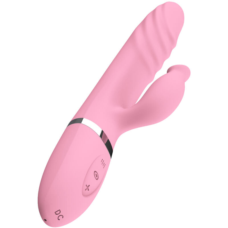 ARMONY - VIBRATOR OG STØV MED ROSA VARMEFFEKT-TUNGE