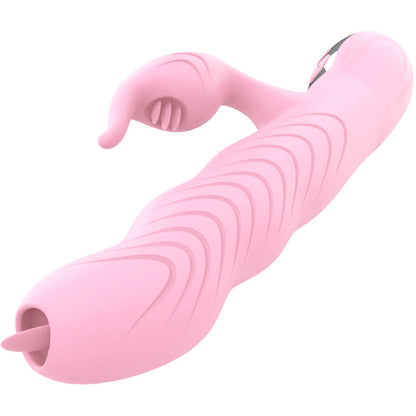ARMONY - MARCIA VIBRATOR &amp; SKYTTENDE DOBBEL TUNGE VARMEFFEKT ROSA