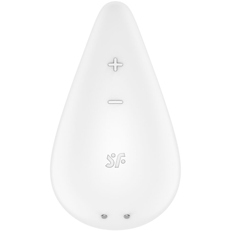 SATISFYER - DUGGDRÅPEVIBRATOR FOR PÅLEGGING HVIT