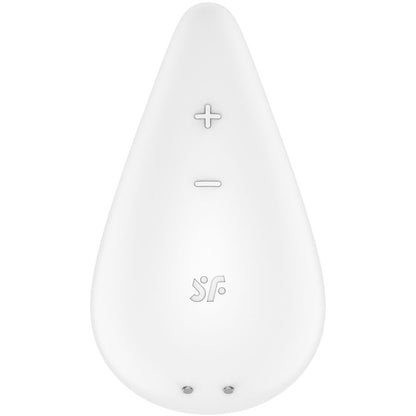SATISFYER - DUGGDRÅPEVIBRATOR FOR PÅLEGGING HVIT