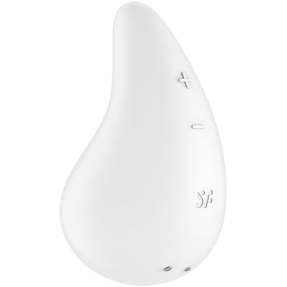 SATISFYER - DUGGDRÅPEVIBRATOR FOR PÅLEGGING HVIT