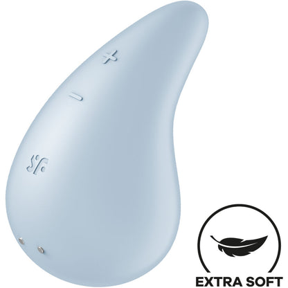SATISFYER - DUGGDRÅPEVIBRATOR LAY-ON BLÅ