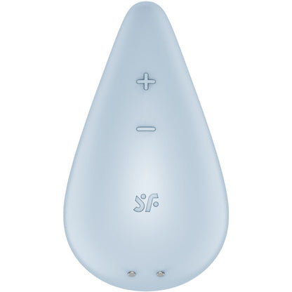 SATISFYER - DUGGDRÅPEVIBRATOR LAY-ON BLÅ