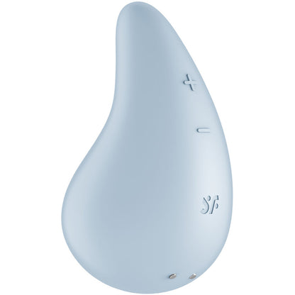 SATISFYER - DUGGDRÅPEVIBRATOR LAY-ON BLÅ