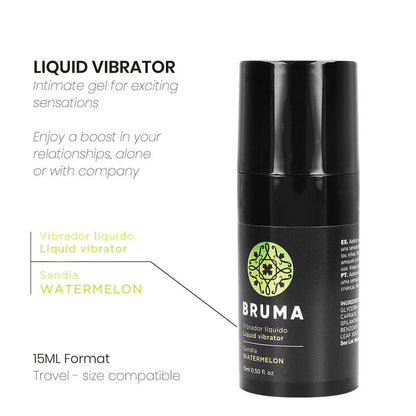 BRUMA - VÆSKEVIBRATOR ULTRA GLIDENDE VANNMELON 15 ML