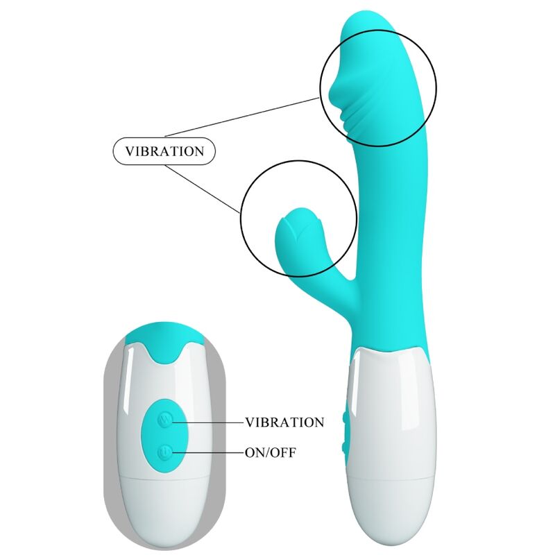 PRETTY LOVE - SNAPPY G-PUNKTVIBRATOR AQUA GRØNN