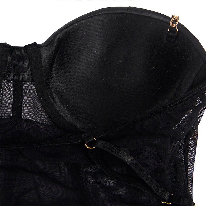 SUBBLIME - SVART KJEDEBØLGEDRAKTE S/M