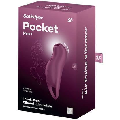SATISFYER - POCKET PRO 1 KLITORISSTIMULATOR GARNET