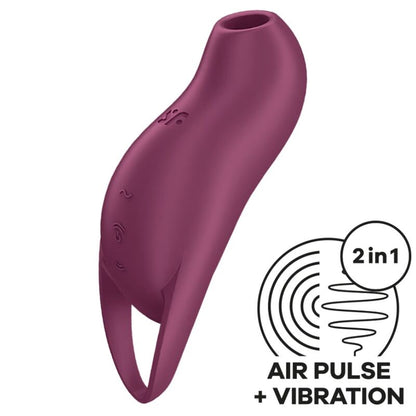 SATISFYER - POCKET PRO 1 KLITORISSTIMULATOR GARNET