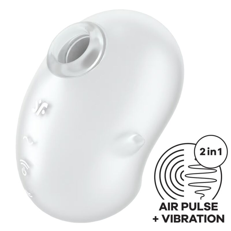 SATISFYER - CUTIE GHOST LAY-ON VIBRATOR HVIT