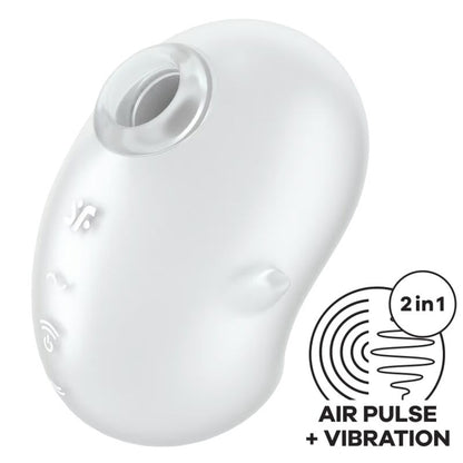 SATISFYER - CUTIE GHOST LAY-ON VIBRATOR HVIT
