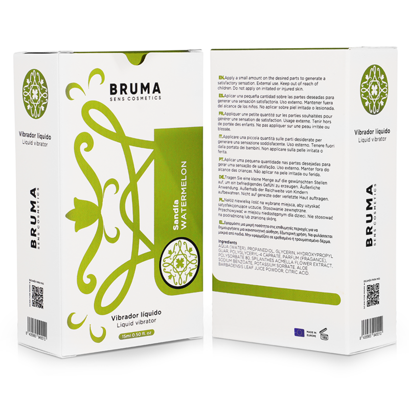 BRUMA - VÆSKEVIBRATOR ULTRA GLIDENDE VANNMELON 15 ML