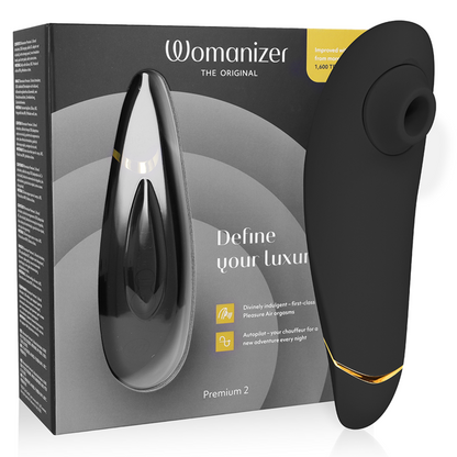 WOMANIZER - PREMIUM 2 KLITORISTIMULATOR SVART