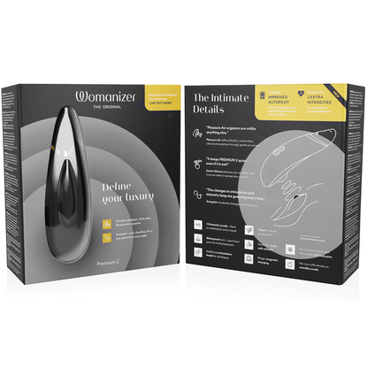 WOMANIZER - PREMIUM 2 KLITORISTIMULATOR SVART
