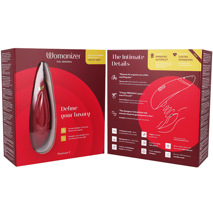 WOMANIZER - PREMIUM 2 KLITORISTIMULATOR BORDEAUX