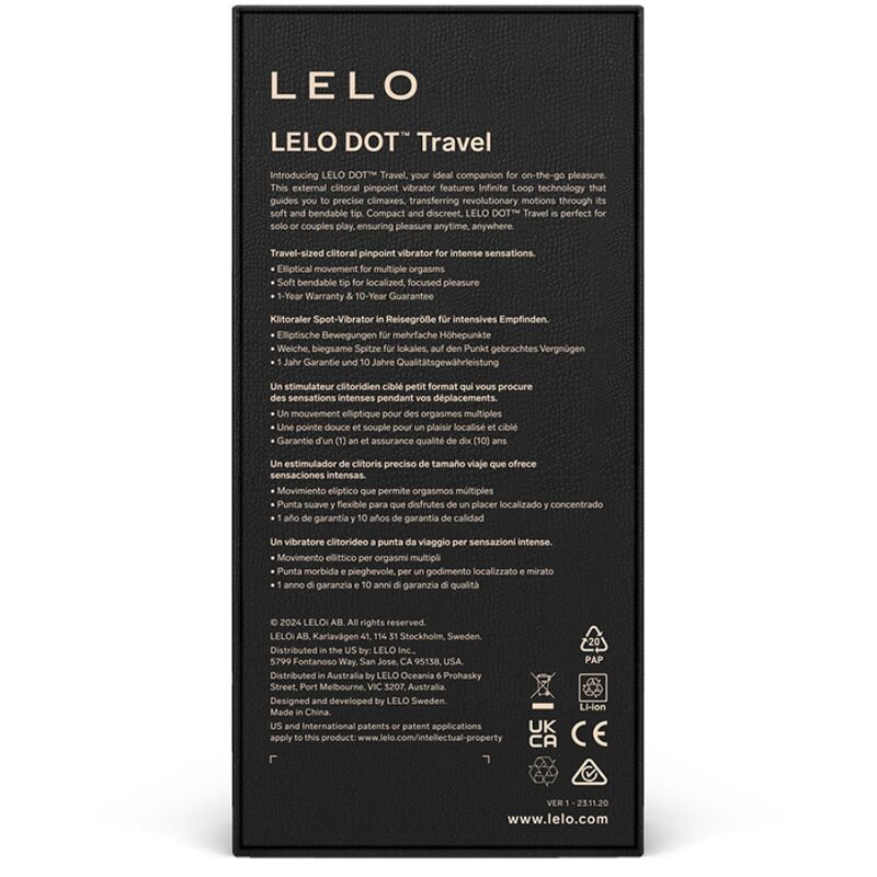 LELO - DOT TRAVEL KLITORISSTIMULATOR LILLA