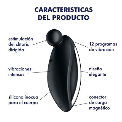 SATISFYER - SPOT ON 2 LAY-ON VIBRATOR SVART
