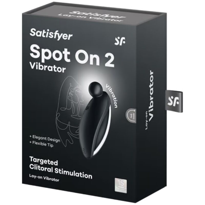 SATISFYER - SPOT ON 2 LAY-ON VIBRATOR SVART