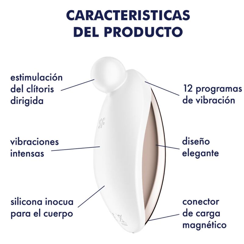 SATISFYER - SPOT ON 2 LAY-ON VIBRATOR HVIT