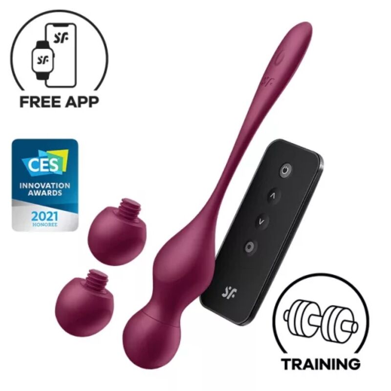 SATISFYER - LOVE BIRDS VARY VIBRERINGSBALLER GRATIS APP VINRØD