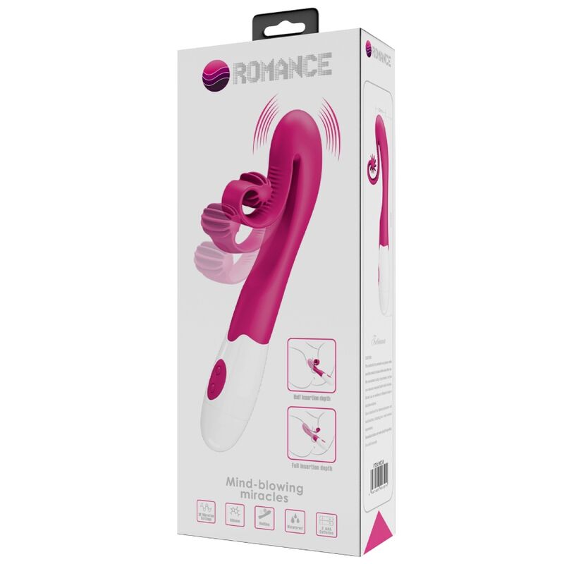 ROMANCE - ROSA VIBRATOR OG STIMULATOR 30 HASTIGHETER