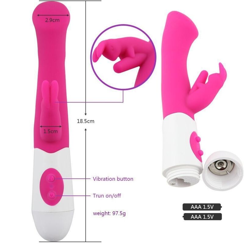 ARMONY - KANINVIBRATOR OG STIMULERING G-PUNKTS 10 HASTIGHETER ROSA