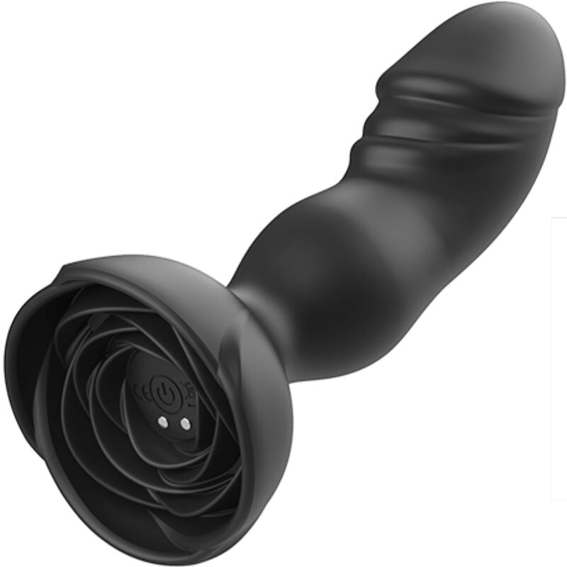 ARMONY - EXTREME A BLOOM ROSE VIBRATOR &amp; ANALPLUGG FJERNKONTROLL SVART