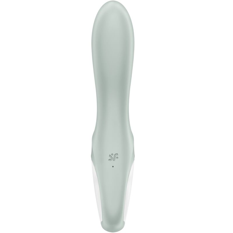 SATISFYER - AIR PUMP BOOTY 3 OPPLÅSBAR ANALVIBRATOR GRÅGRØNN