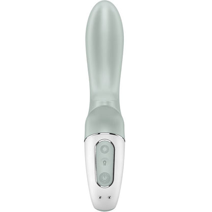SATISFYER - AIR PUMP BOOTY 3 OPPLÅSBAR ANALVIBRATOR GRÅGRØNN
