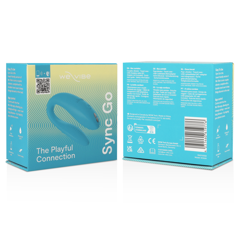 WE-VIBE - SYNC GO DOBBELT STIMULERINGSMEDEL TURKIS