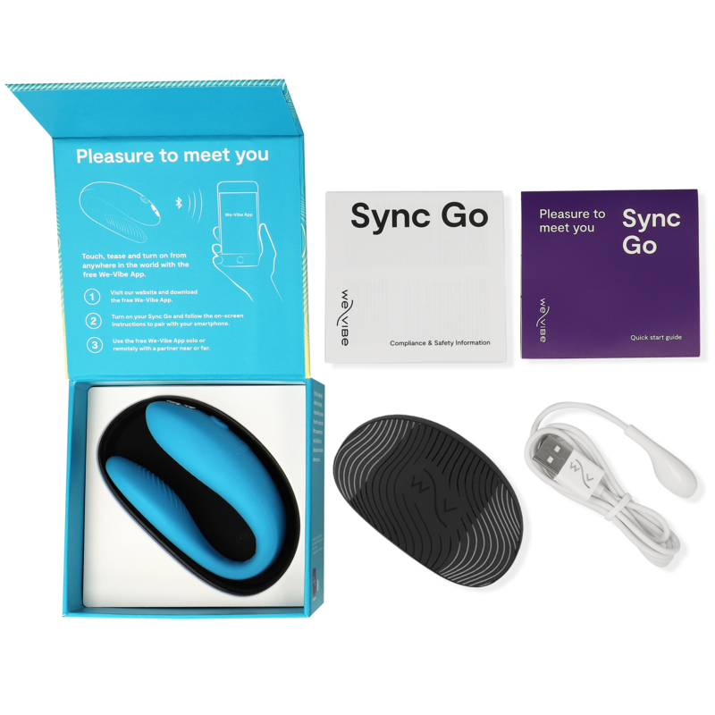 WE-VIBE - SYNC GO DOBBELT STIMULERINGSMEDEL TURKIS