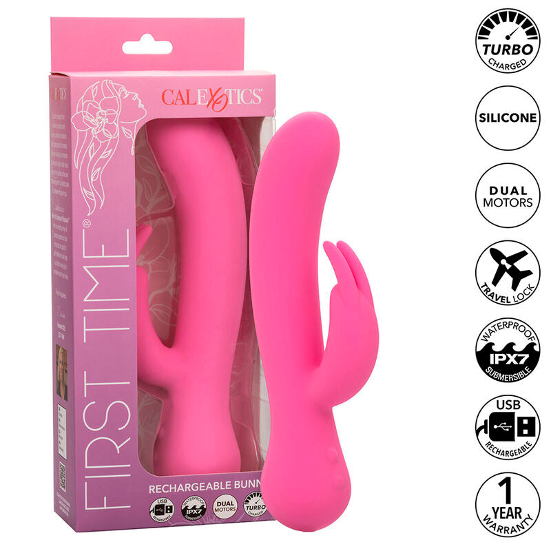 CALEXOTICS - FØRSTE GANGS VIBRATOR KANIN OPPLADBAR ROSA