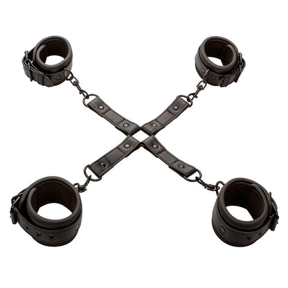 CALEXOTICS - NOCTURNAL HOG TIE CONNECTOR CUERO JUSTERBAR SVART