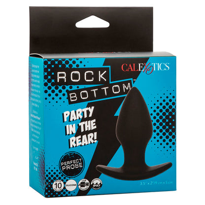 CALEXOTICS - ROCK BOTTOM PERFEKT ANALPLUGG 10 VIBRASJONER SILIKON SVART