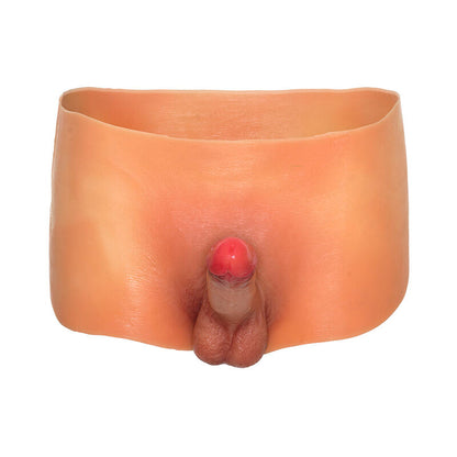 SKJULT BEGYNNELSE - ALTER EGO BOXERSHOT MED PENIS 18 CM STØRRELSE S/M