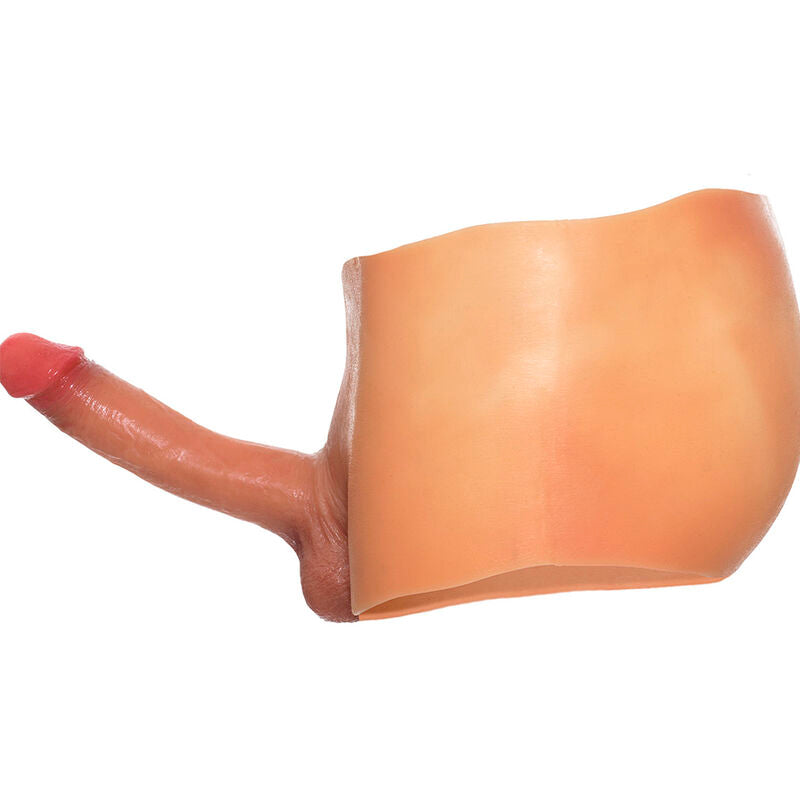 SKJULT BEGYNNELSE - ALTER EGO BOXERSHOT MED PENIS 18 CM STØRRELSE S/M