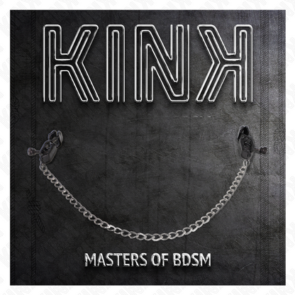 KINK - FLAT KJEDE BRØDVORTEKLEMMER SØLV 30 CM