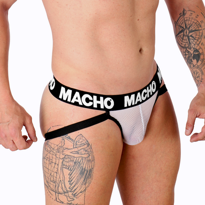MACHO - MX26X1 JOCK GRID WHITE L