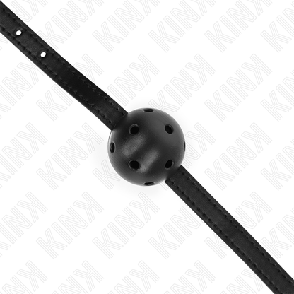 KINK - SIMPLICITY SVART PUSTENDE BALL 4,5 CM KNEBLEM 62 x 1,5 CM