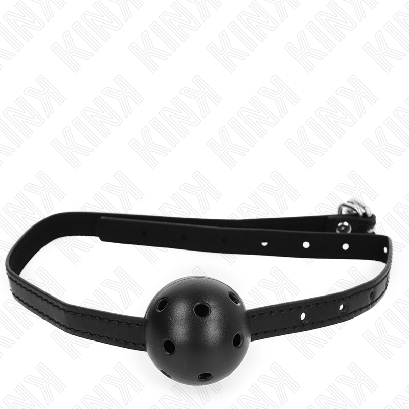 KINK - SIMPLICITY SVART PUSTENDE BALL 4,5 CM KNEBLEM 62 x 1,5 CM