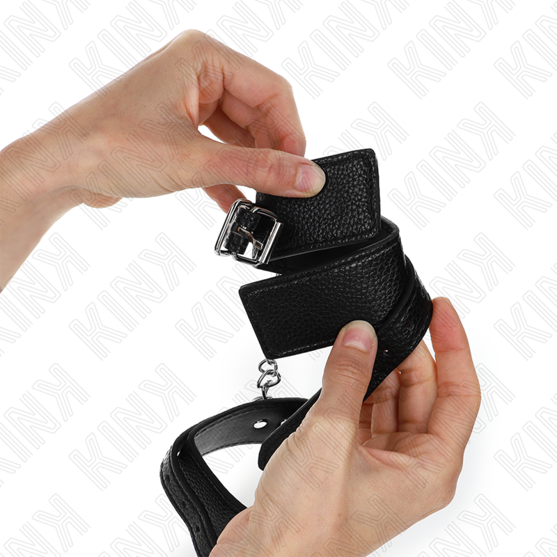 KINK - HÅNDLEDSBELØP MED SLANGEFORM, SVART, JUSTERBAR, 20–28 CM X 5,4 CM