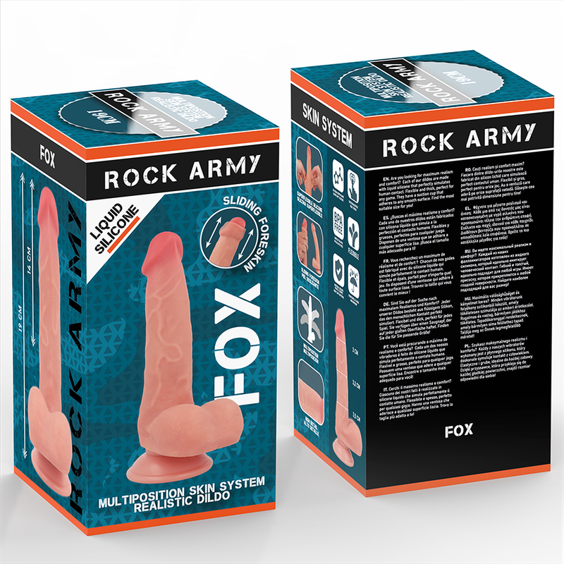 ROCKARMY - FLYTENDE SILIKON FOX 19 CM -O- 3,2 CM